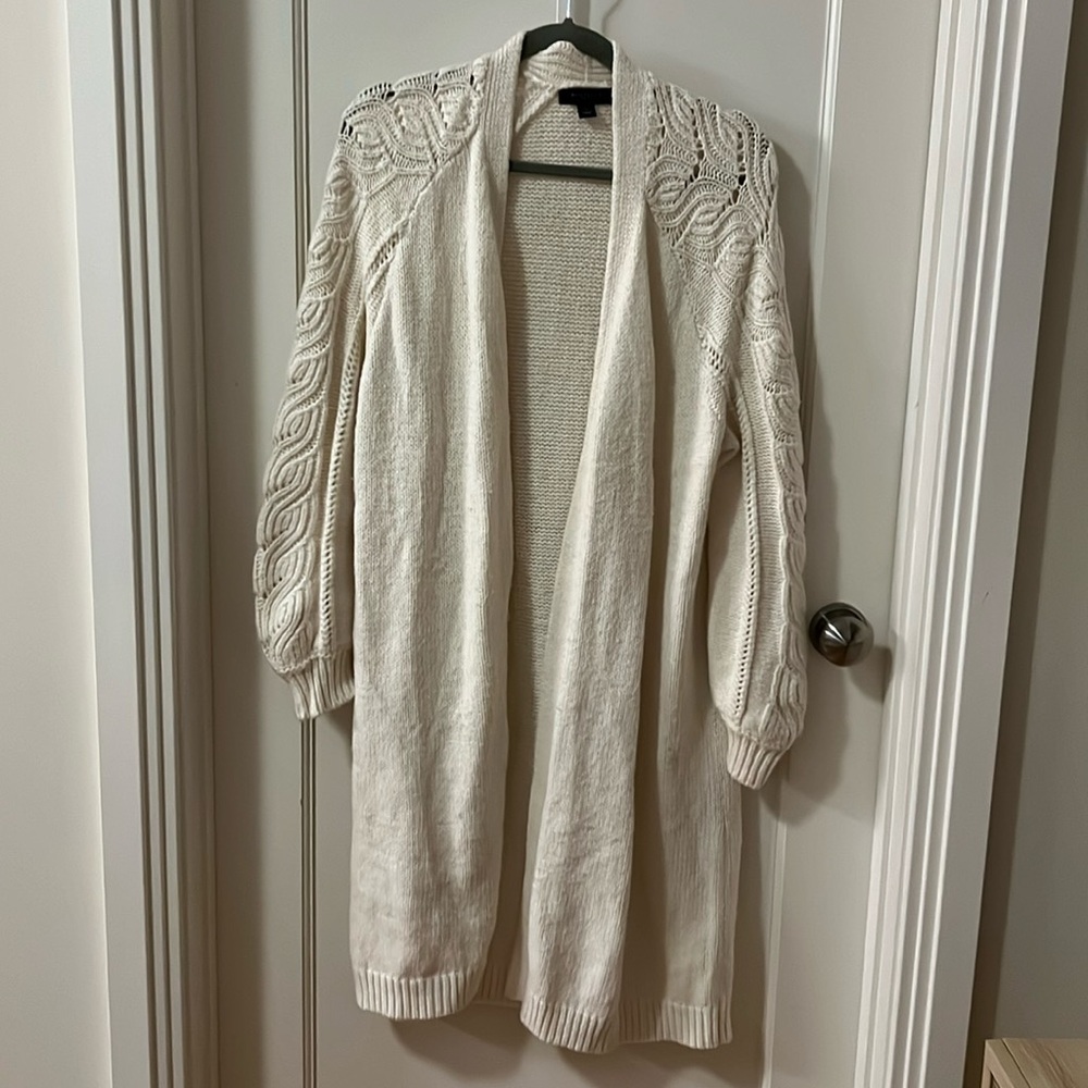 Ann Taylor Cream Cardigan